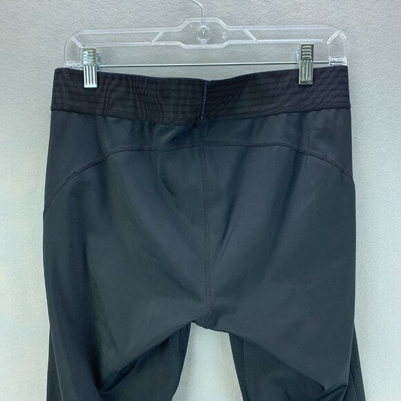 Athleta Derek Lam IOC Leggings Womens Large Black Crop Mesh‎ Athletic - Picture 5 of 14